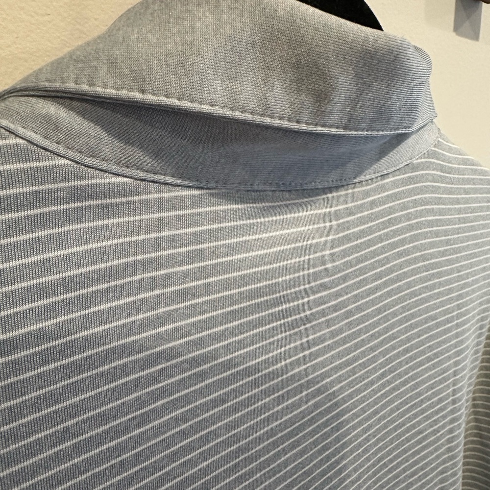 Callaway Golf Shirt Mens XXL Gray Stripe Opti-Dri Breathable Performance Polo - Picture 5 of 5